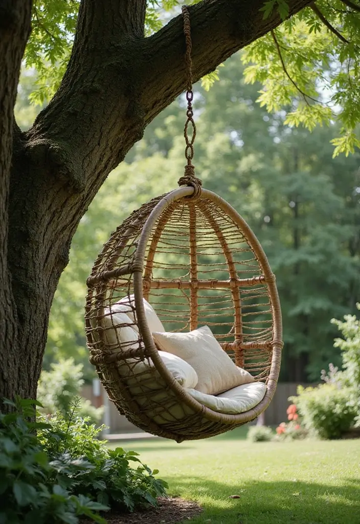 22 Stylish Outdoor Decor Ideas That'll Make Your Backyard the Talk of the Town (Check Out #13!) - 16. Hanging Chairs