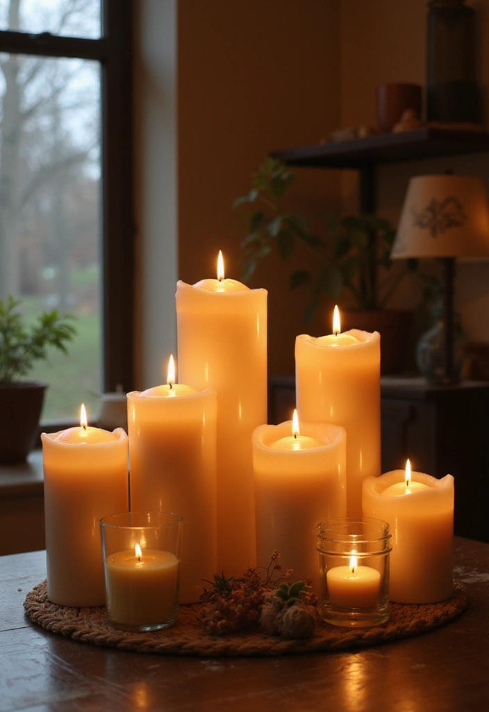 19 Cozy Fall Decor Ideas to Snuggle Up Your Home This Season! (#3 Is a Must-See!) - 13. Use Scented Candles Strategically