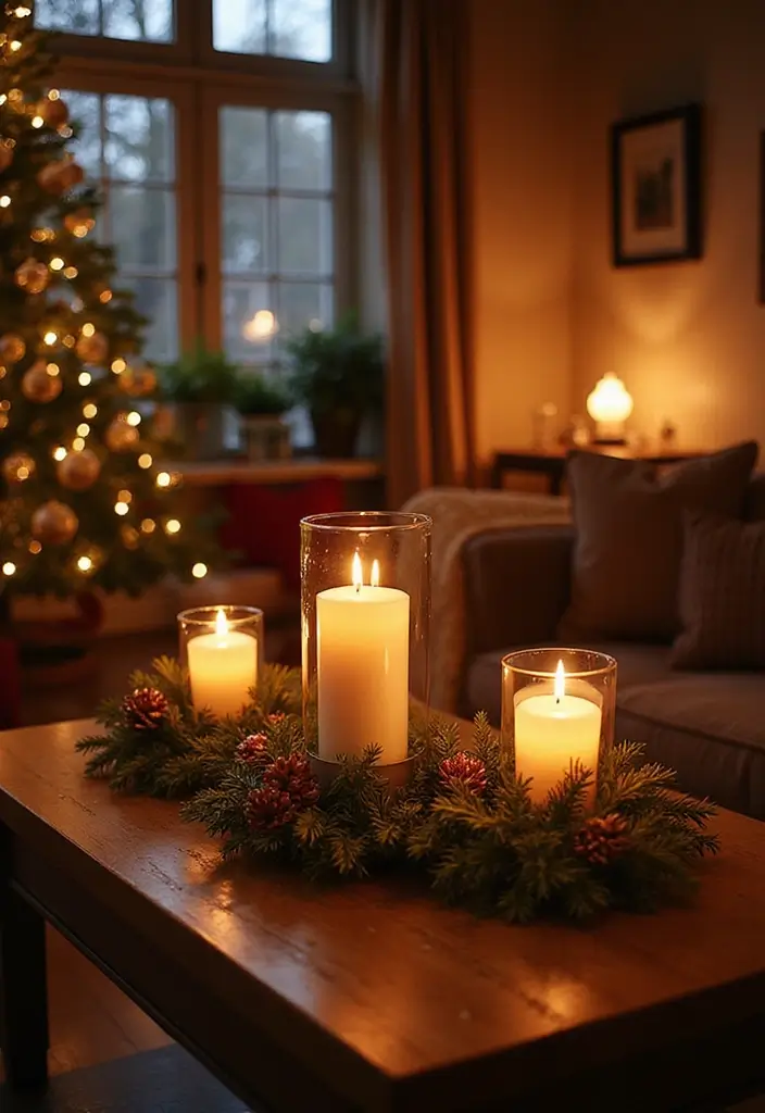 20 Christmas Living Room Ideas That'll Make Your Home the Coziest on the Block! - 12. Holiday Scented Candles