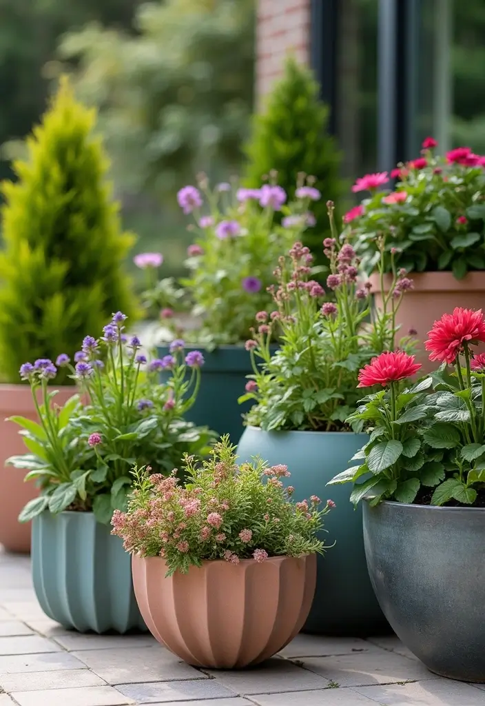 22 Stylish Outdoor Decor Ideas That'll Make Your Backyard the Talk of the Town (Check Out #13!) - 4. Stylish Planters