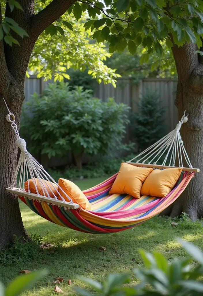 22 Stylish Outdoor Decor Ideas That'll Make Your Backyard the Talk of the Town (Check Out #13!) - 5. Hammock Haven