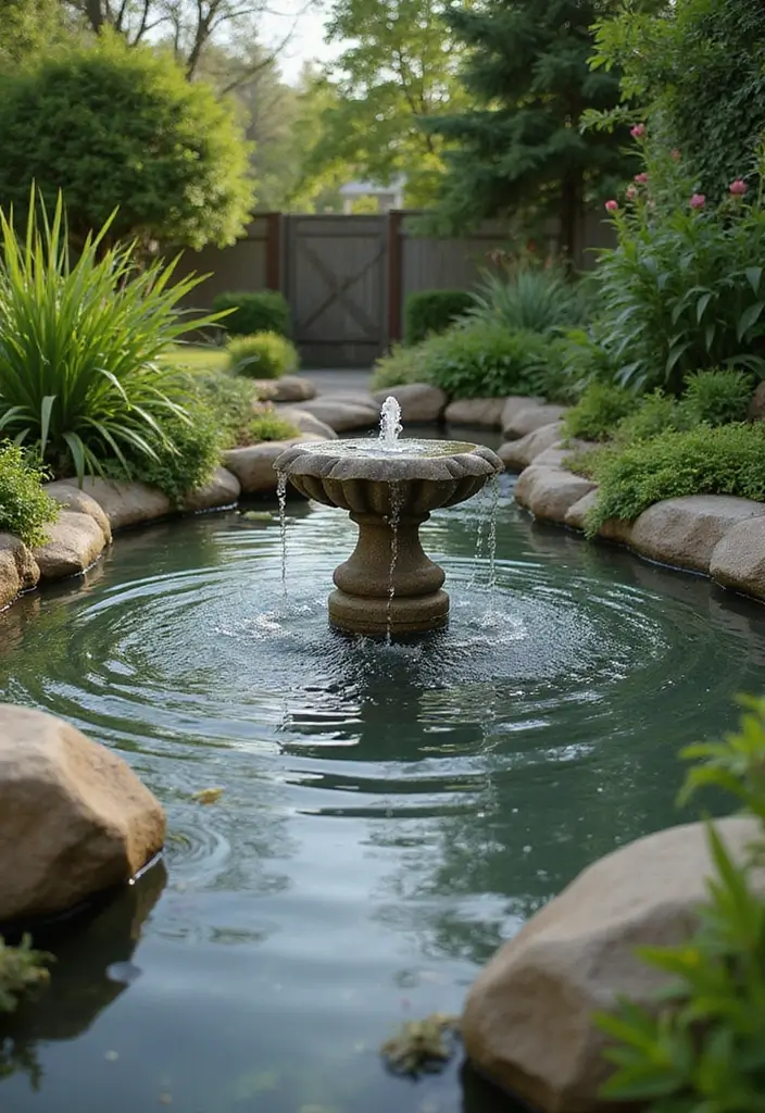 22 Stylish Outdoor Decor Ideas That'll Make Your Backyard the Talk of the Town (Check Out #13!) - 15. Water Features