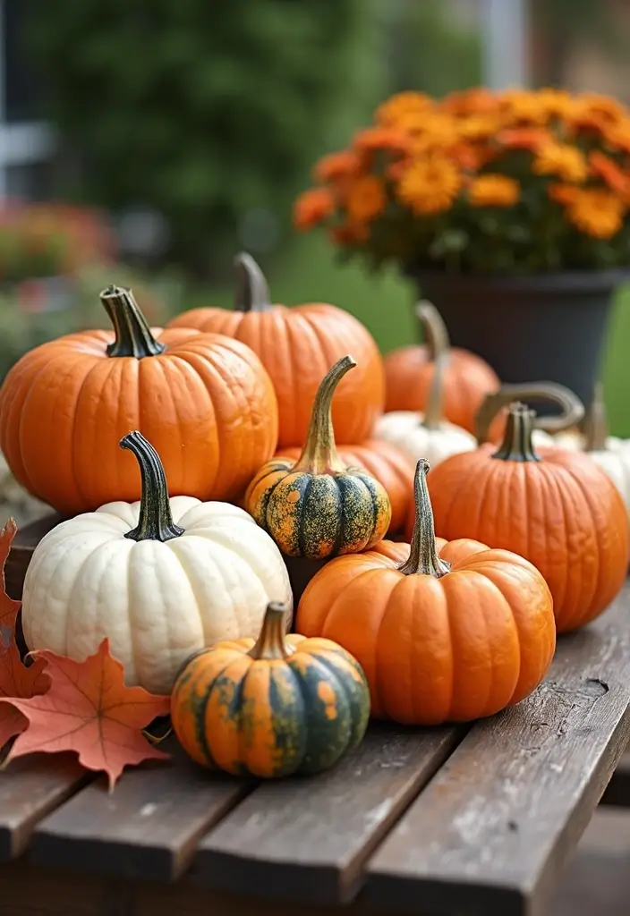 14 Autumn Outdoor Coffee Table Decor Ideas That Will Wow Your Guests! - 6. Pumpkin Centerpieces