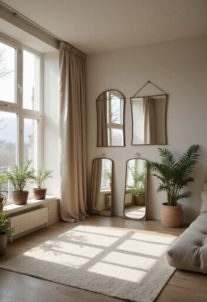 12 Brilliant Small Space Decorating Ideas That Will Change Your Life! - 2. Use Mirrors Strategically