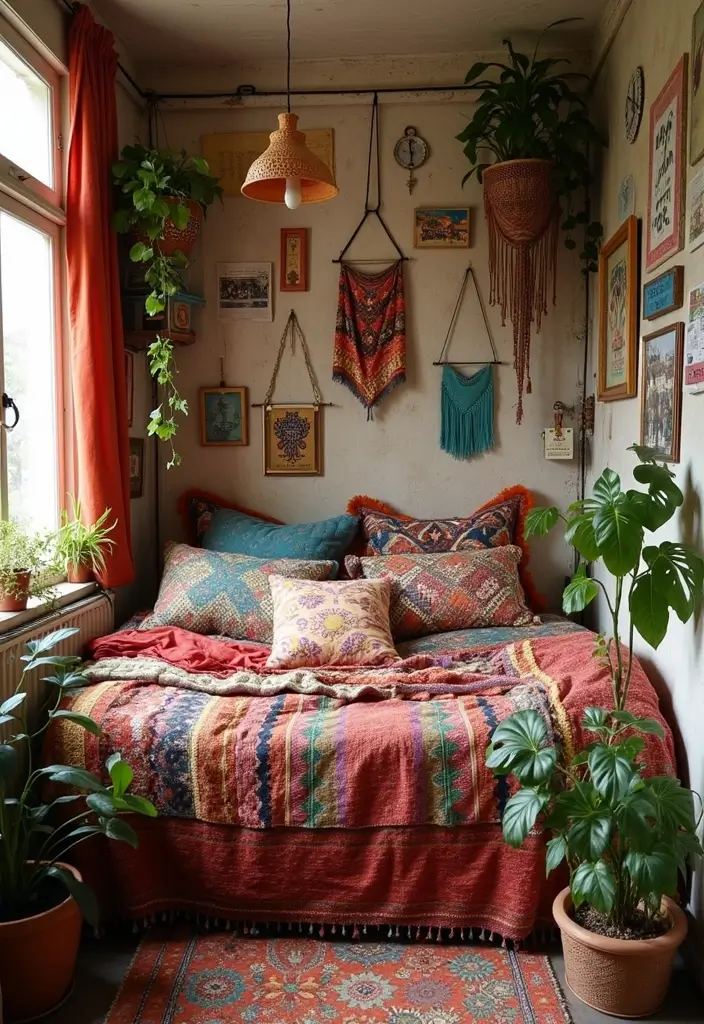 12 Stylish Small Bedroom Makeovers That Prove Less is More! - 2. Bohemian Bliss