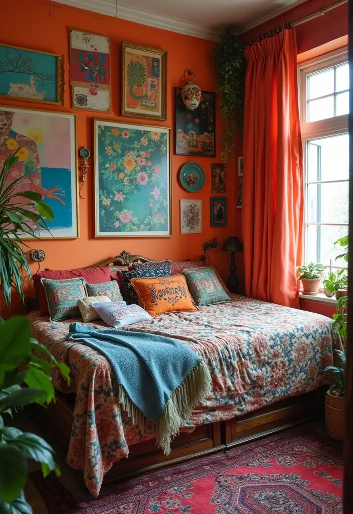 12 Stylish Small Bedroom Makeovers That Prove Less is More! - 5. Eclectic Elegance