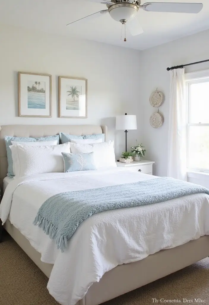 12 Stylish Small Bedroom Makeovers That Prove Less is More! - 9. Coastal Calm