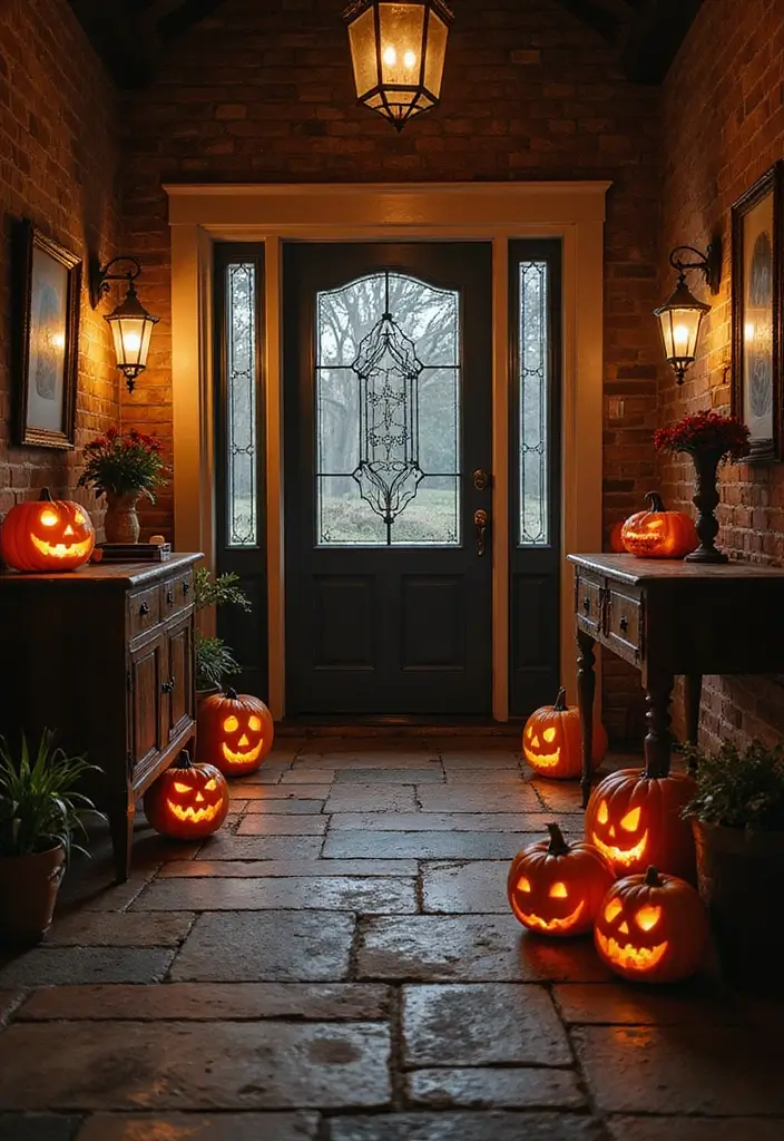 13 Indoor Halloween Decorations That Will Terrify Your Guests (In the Best Way Possible!) - 11. Haunted House Entryway