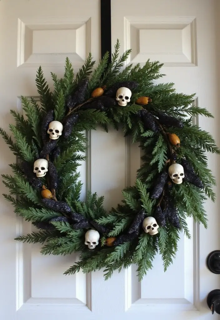 13 Indoor Halloween Decorations That Will Terrify Your Guests (In the Best Way Possible!) - 12. Witchy Wreaths
