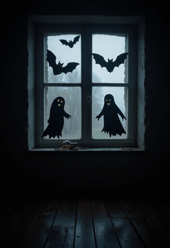 13 Indoor Halloween Decorations That Will Terrify Your Guests (In the Best Way Possible!) - 4. Sinister Silhouettes