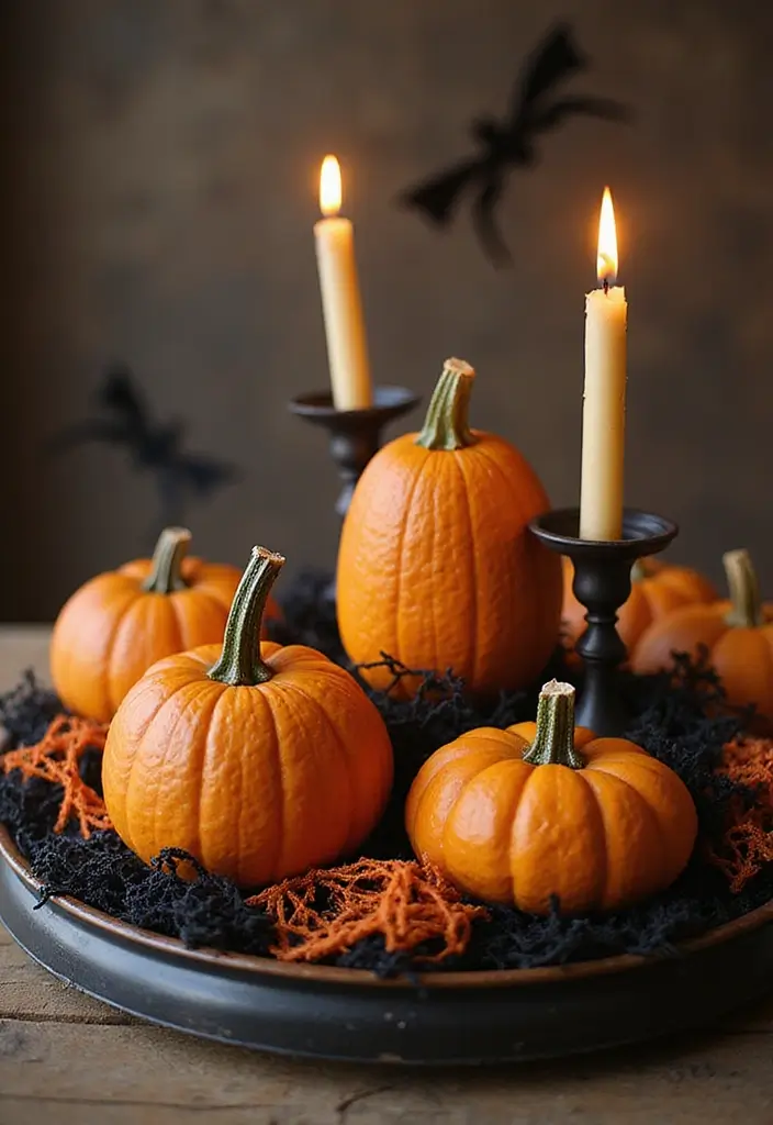 13 Indoor Halloween Decorations That Will Terrify Your Guests (In the Best Way Possible!) - 7. DIY Spooktacular Centerpieces