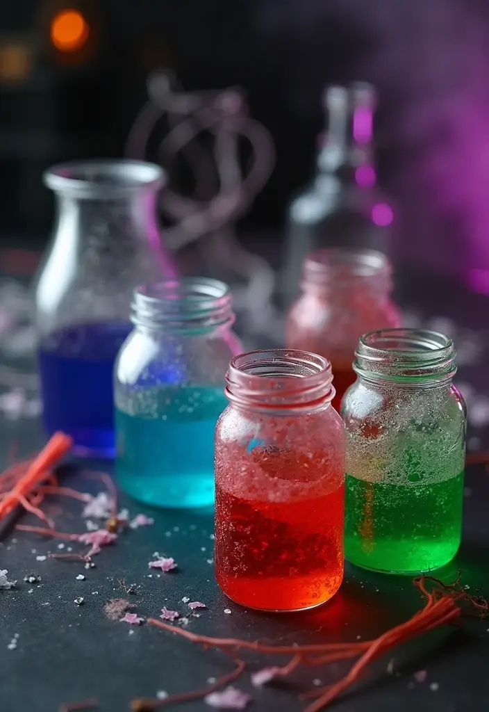 13 Indoor Halloween Decorations That Will Terrify Your Guests (In the Best Way Possible!) - 9. Scary Science Experiments