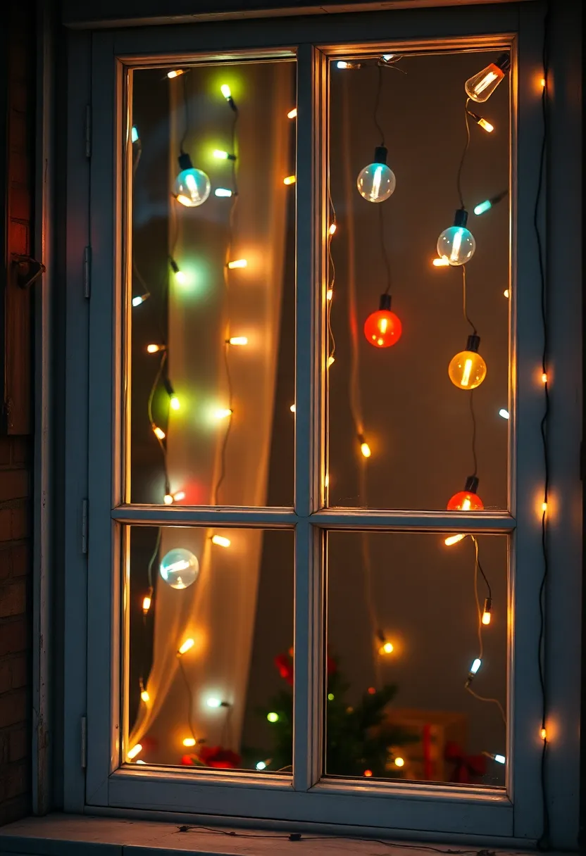 13 Stunning Christmas Window Decoration Ideas That'll Make Your Neighbors Jealous! - 10. Vintage Christmas Lights