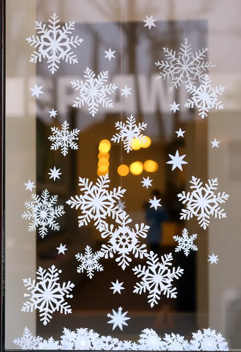 13 Stunning Christmas Window Decoration Ideas That'll Make Your Neighbors Jealous! - 11. Creative Paper Crafts