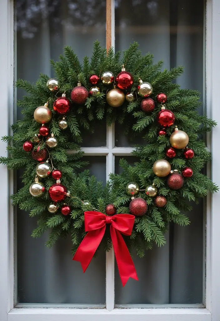 13 Stunning Christmas Window Decoration Ideas That'll Make Your Neighbors Jealous! - 2. Festive Wreaths