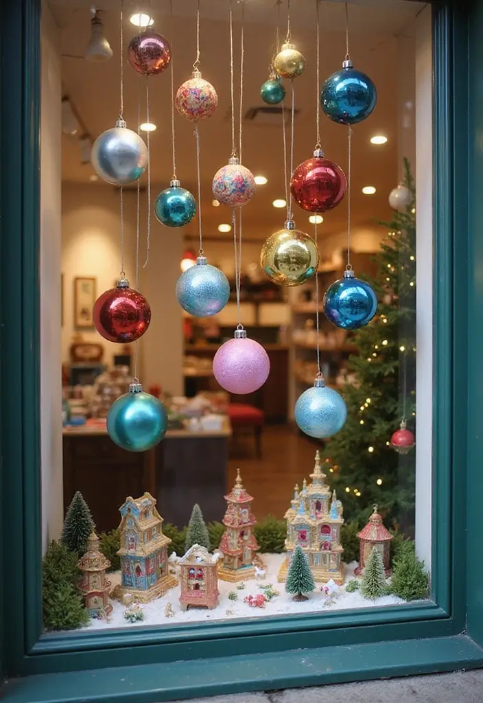 13 Stunning Christmas Window Decoration Ideas That'll Make Your Neighbors Jealous! - 6. DIY Ornament Displays