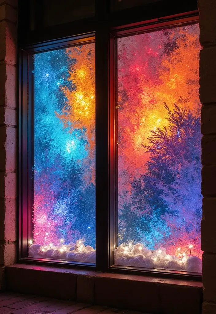 13 Stunning Christmas Window Decoration Ideas That'll Make Your Neighbors Jealous! - 9. Striking Panel Displays
