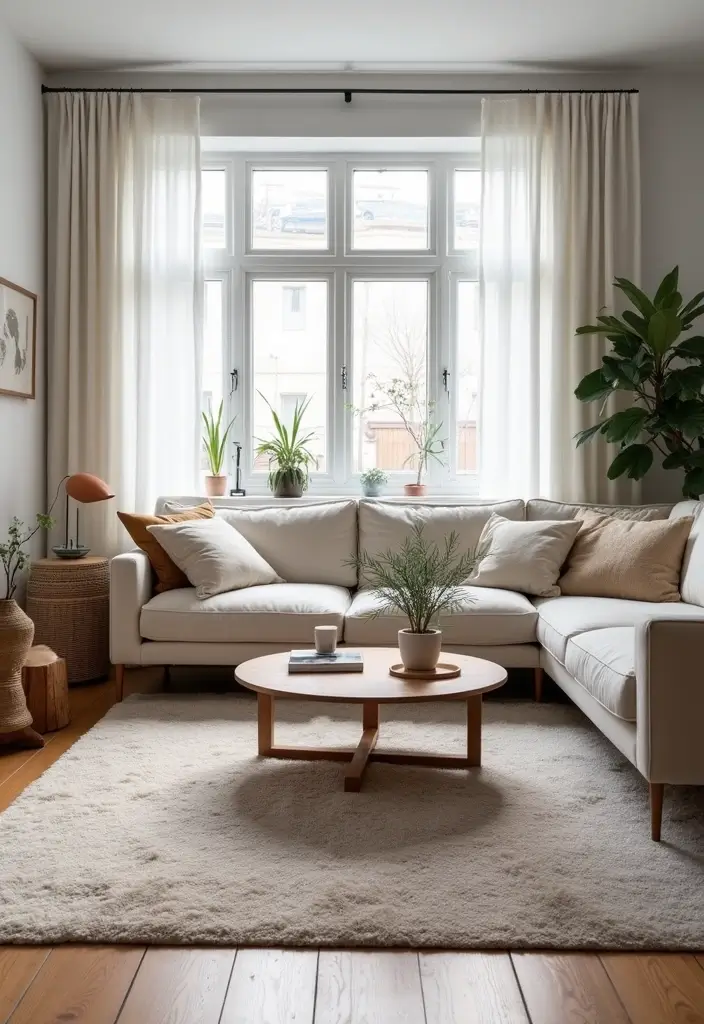 14 Scandinavian Living Room Decor Ideas That’ll Make You Want to Curl Up with a Good Book! - 14. Create Zones for Different Activities