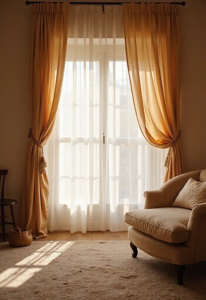 15 Cozy Bedroom Ideas That Will Make You Want to Snuggle Up All Day! - 10. Curtains for Softness and Privacy