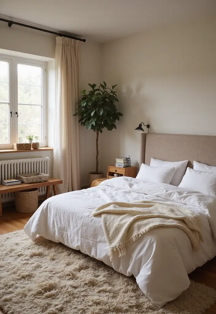 15 Cozy Bedroom Ideas That Will Make You Want to Snuggle Up All Day! - 6. Comfortable Rugs Underfoot
