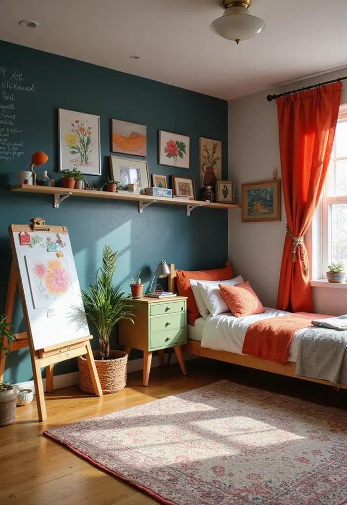 15 Creative Kids' Room Inspirations That'll Make You Wish You Were a Kid Again (#12 Will Blow Your Mind!) - 11. Artistic Expression