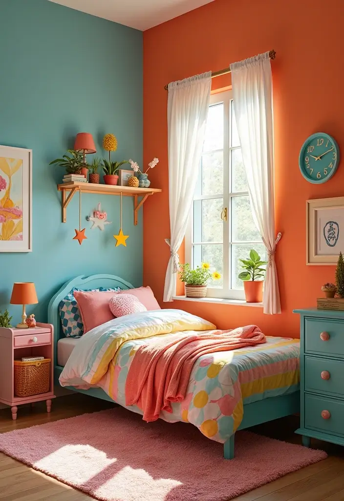 15 Creative Kids' Room Inspirations That'll Make You Wish You Were a Kid Again (#12 Will Blow Your Mind!) - 2. Color Explosion