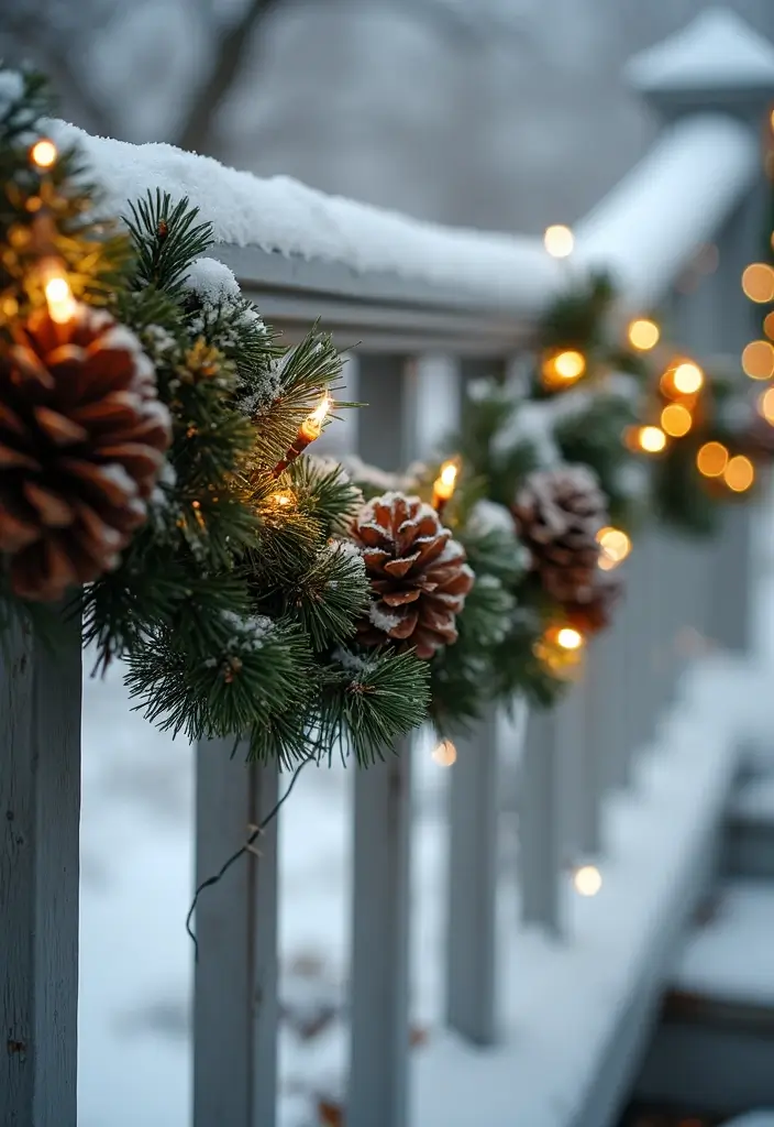 15 Magical Outdoor Christmas Decorations That Will Light Up Your Holidays! - 11. Stunning Garlands