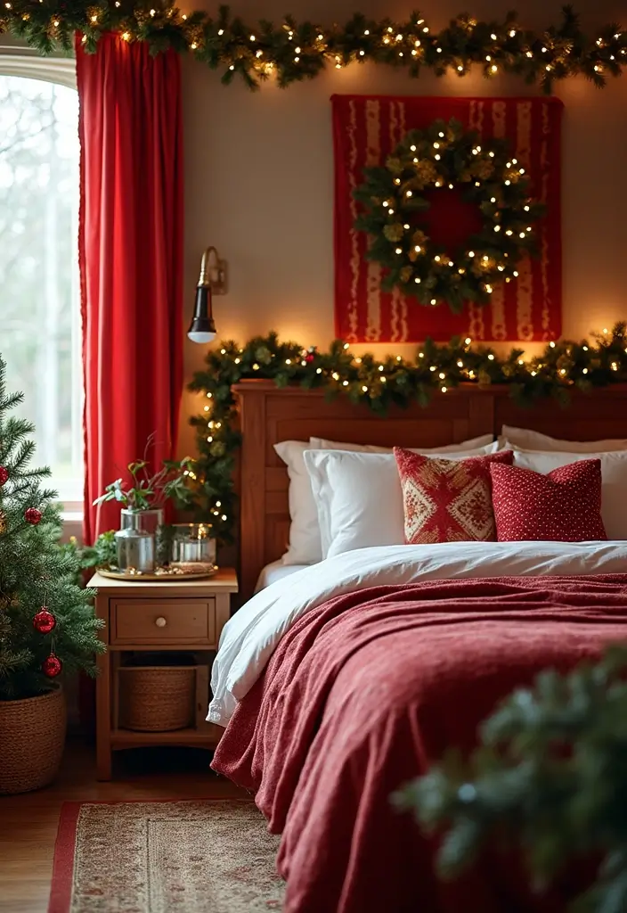 20 Cozy Christmas Bedroom Decor Ideas That Will Fill Your Space with Holiday Cheer! - 18. Warm Winter Color Palette