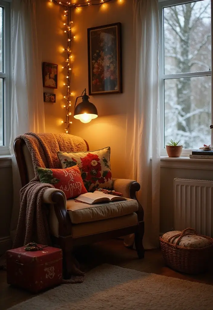 20 Cozy Christmas Bedroom Decor Ideas That Will Fill Your Space with Holiday Cheer! - 6. Cozy Nooks