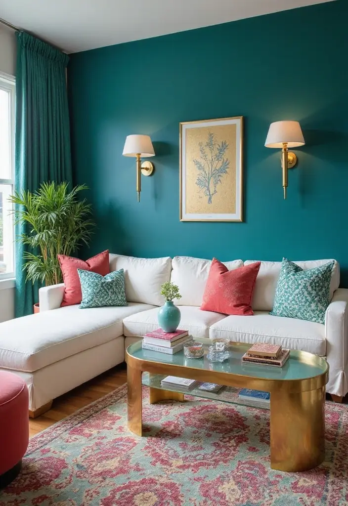 10 Stunning Modern Luxury Living Room Ideas That Will Leave You Breathless! - 2. Bold Color Accents