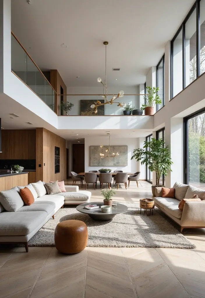 10 Stunning Modern Luxury Living Room Ideas That Will Leave You Breathless! - 5. Open Space Layout