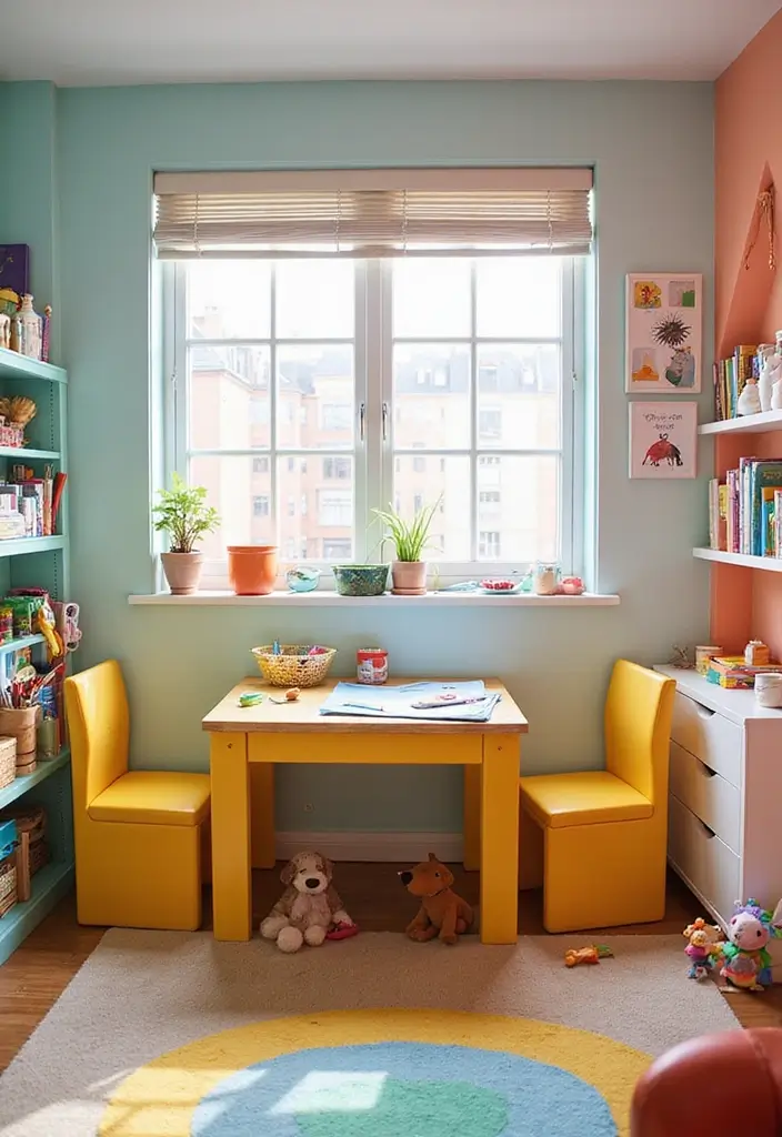 11 Fun and Functional Kids Bedroom Decor Hacks You Won't Believe! - 9. Multi-Purpose Play Tables