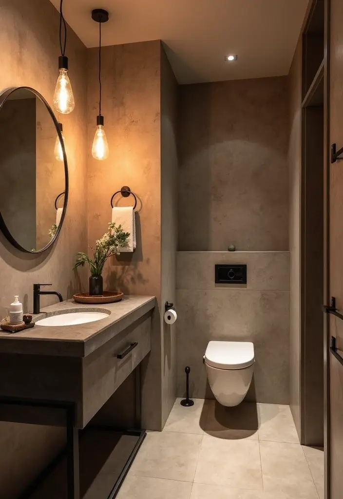 12 Trendy Small Bathroom Decor Makeovers That Will Leave You Inspired! - 4. Chic Lighting Fixtures