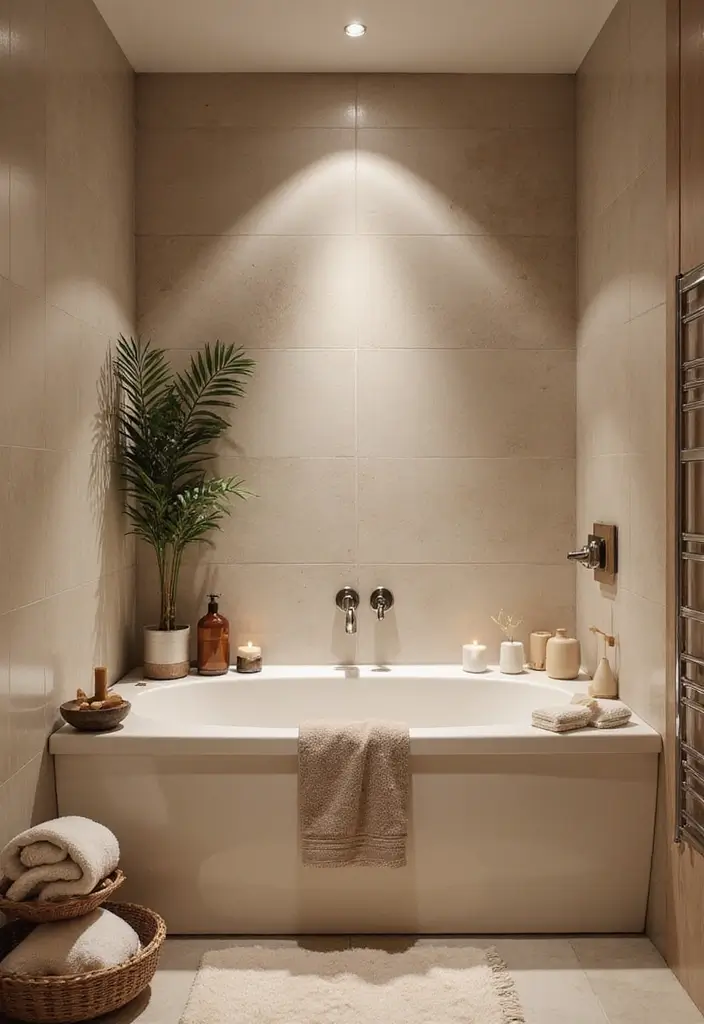 12 Trendy Small Bathroom Decor Makeovers That Will Leave You Inspired! - 8. Spa-Like Essentials