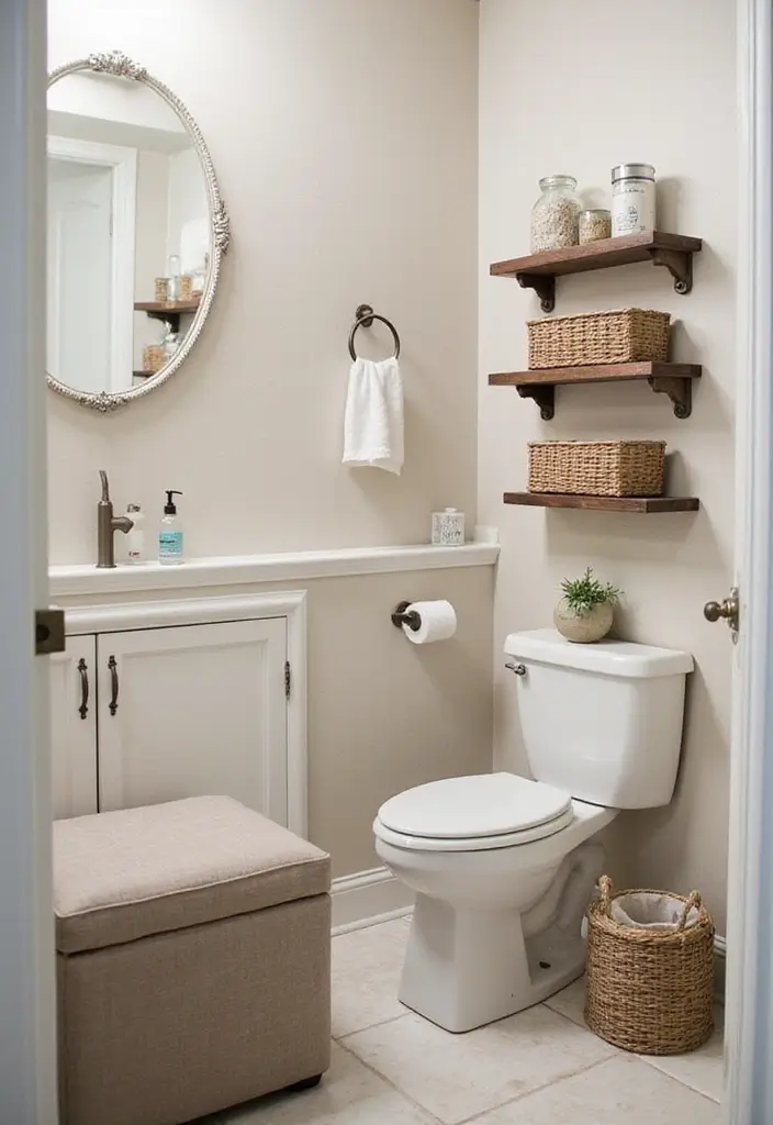 12 Trendy Small Bathroom Decor Makeovers That Will Leave You Inspired! - 9. Smart Storage Solutions