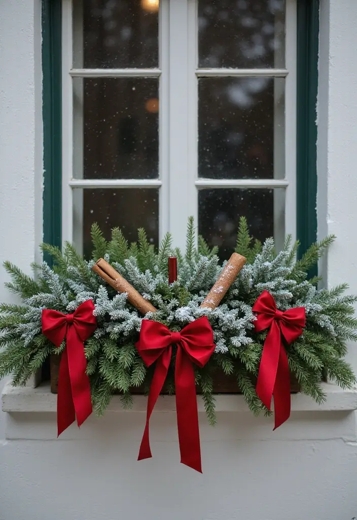 12 Winter Window Box Ideas to Elevate Your Porch Decor in Minutes! - 7. Classic Holiday Greens