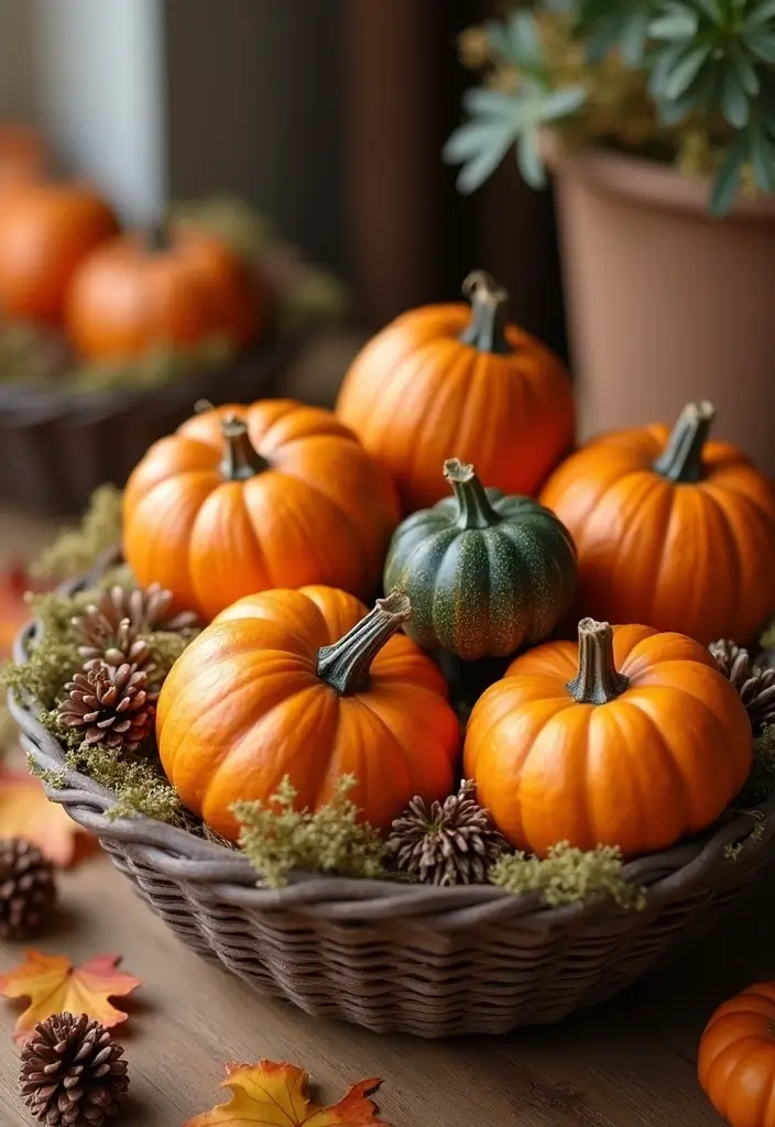 18 Elegant Fall Table Decor Ideas That Will WOW Your Dinner Guests! - 15. Indoor Pumpkin Patch