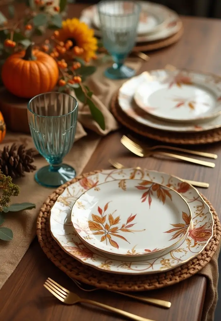 18 Elegant Fall Table Decor Ideas That Will WOW Your Dinner Guests! - 2. Elegant Tableware