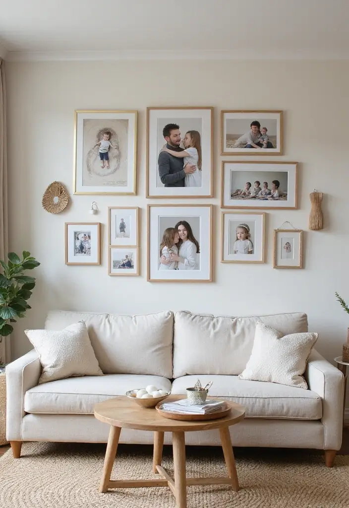 Step By Step Guide: How to Design a Kid-Friendly Living Room That Grows with Your Family - 7. Personalize with Family Art