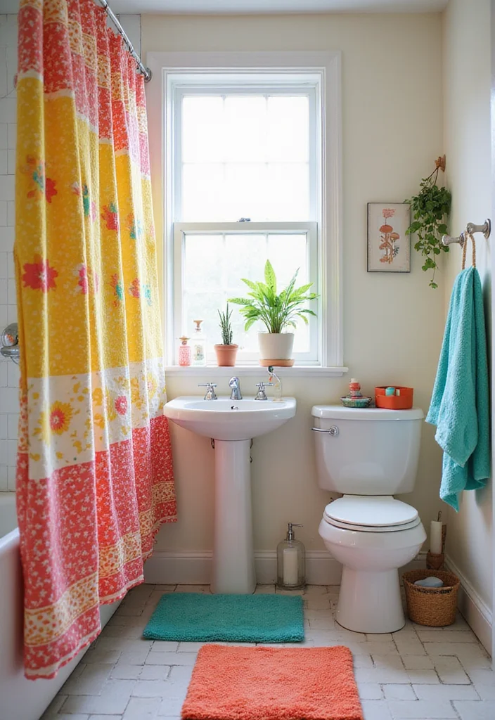 10 Dopamine Decor Ideas That Will Instantly Lift Your Mood! - 7. Fun Bathroom Accessories