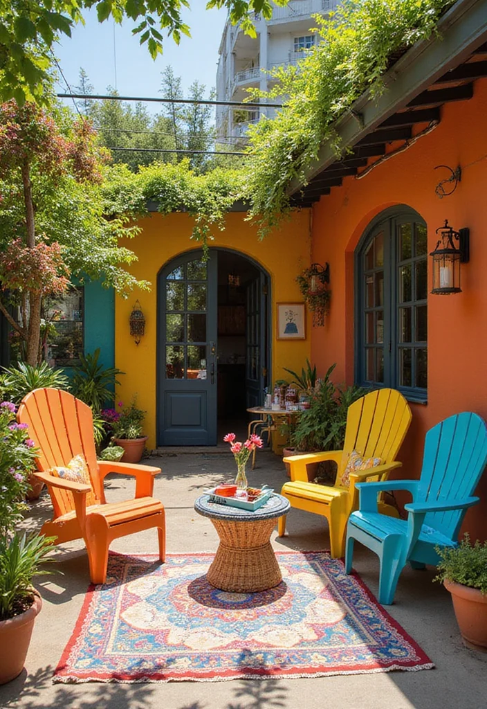 10 Dopamine Decor Ideas That Will Instantly Lift Your Mood! - 9. Cheerful Outdoor Spaces