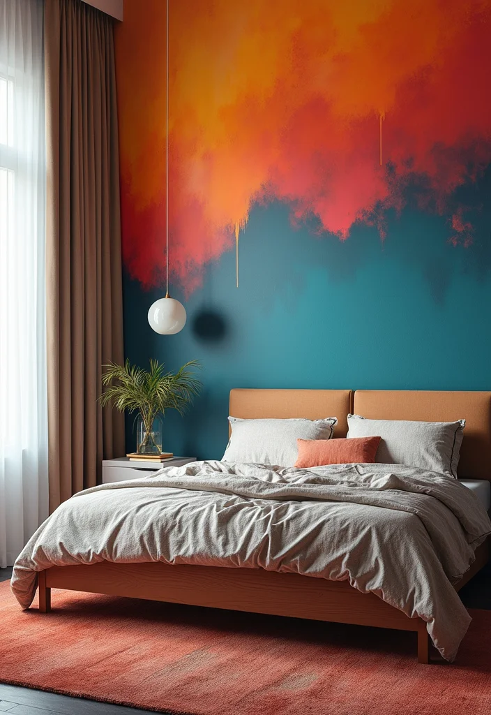 10 Inspiring Single Mom Bedroom Ideas That Transform Your Space on a Budget! - 7. Colorful Accent Wall