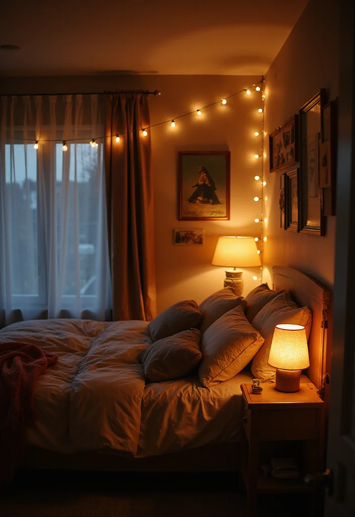 10 Inspiring Single Mom Bedroom Ideas That Transform Your Space on a Budget! - 9. Soft Lighting Options