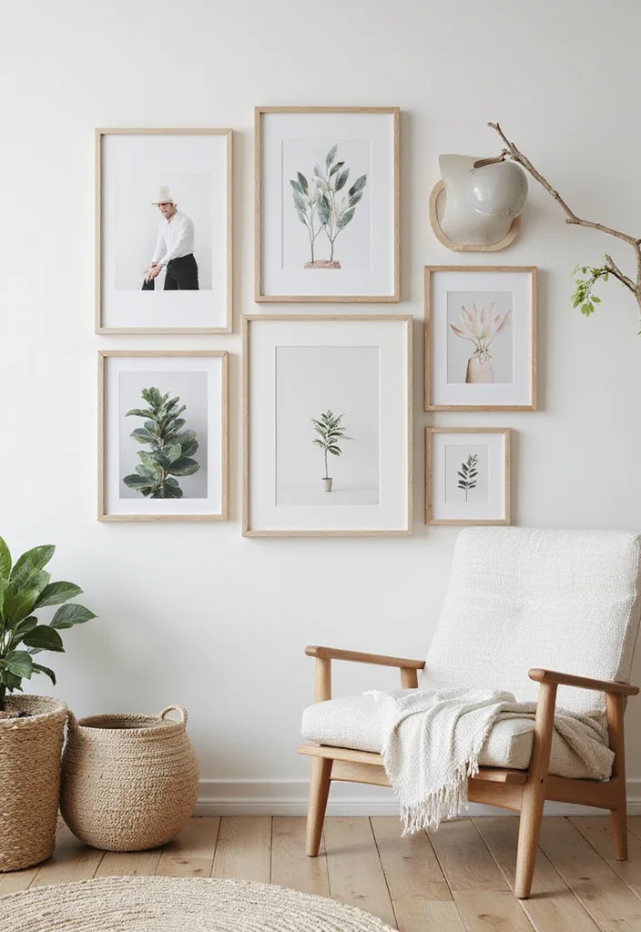 10 Jaw-Dropping Neutral Home Decor Looks You Need to See to Believe! - 10. Chic Neutral Gallery Wall