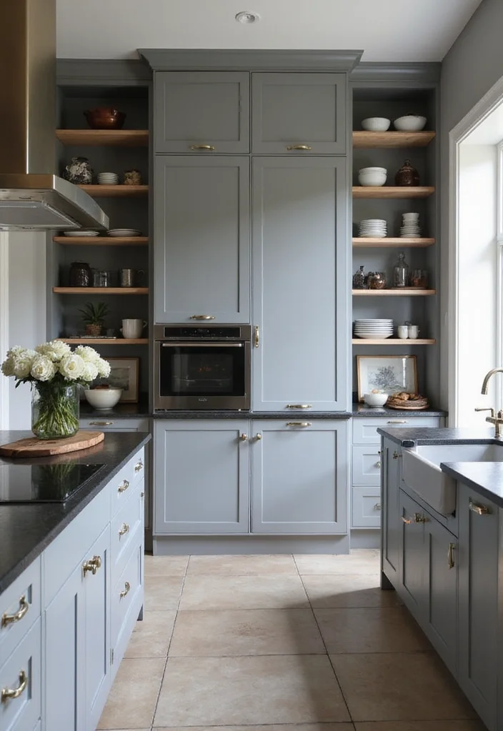 10 Jaw-Dropping Neutral Home Decor Looks You Need to See to Believe! - 2. Elegant Gray Kitchen Retreat