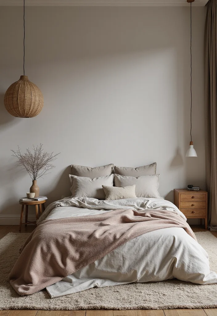 10 Jaw-Dropping Neutral Home Decor Looks You Need to See to Believe! - 3. Muted Tones in the Bedroom