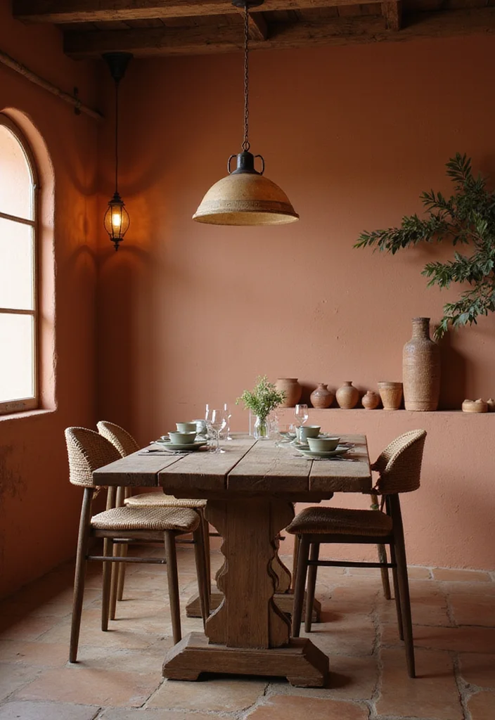 10 Jaw-Dropping Neutral Home Decor Looks You Need to See to Believe! - 4. Earthy Tones in the Dining Area