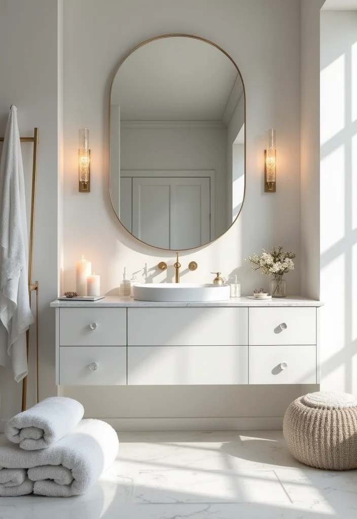 10 Jaw-Dropping Neutral Home Decor Looks You Need to See to Believe! - 6. Soft White Bathroom Oasis