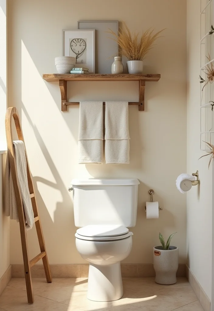 10 Stunning Bathroom Shelves Over Toilet That Will Transform Your Space! - 8. Mediterranean-Inspired Shelves