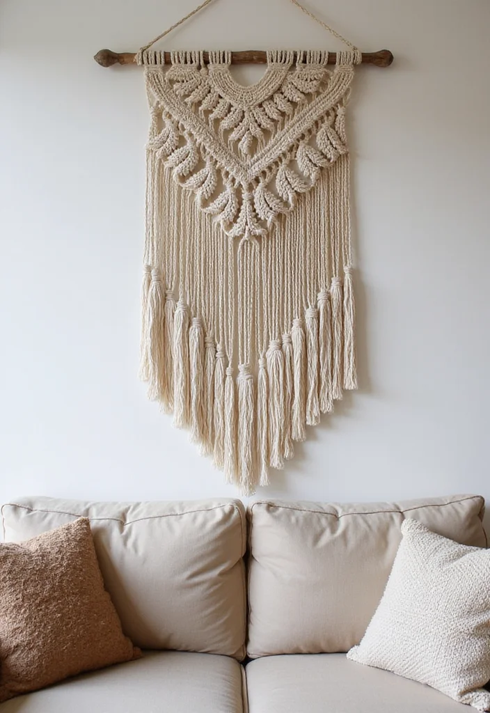 12 Boho Home Decor Ideas That'll Transform Your Space Into a Cozy Oasis! - 5. Macramé Magic
